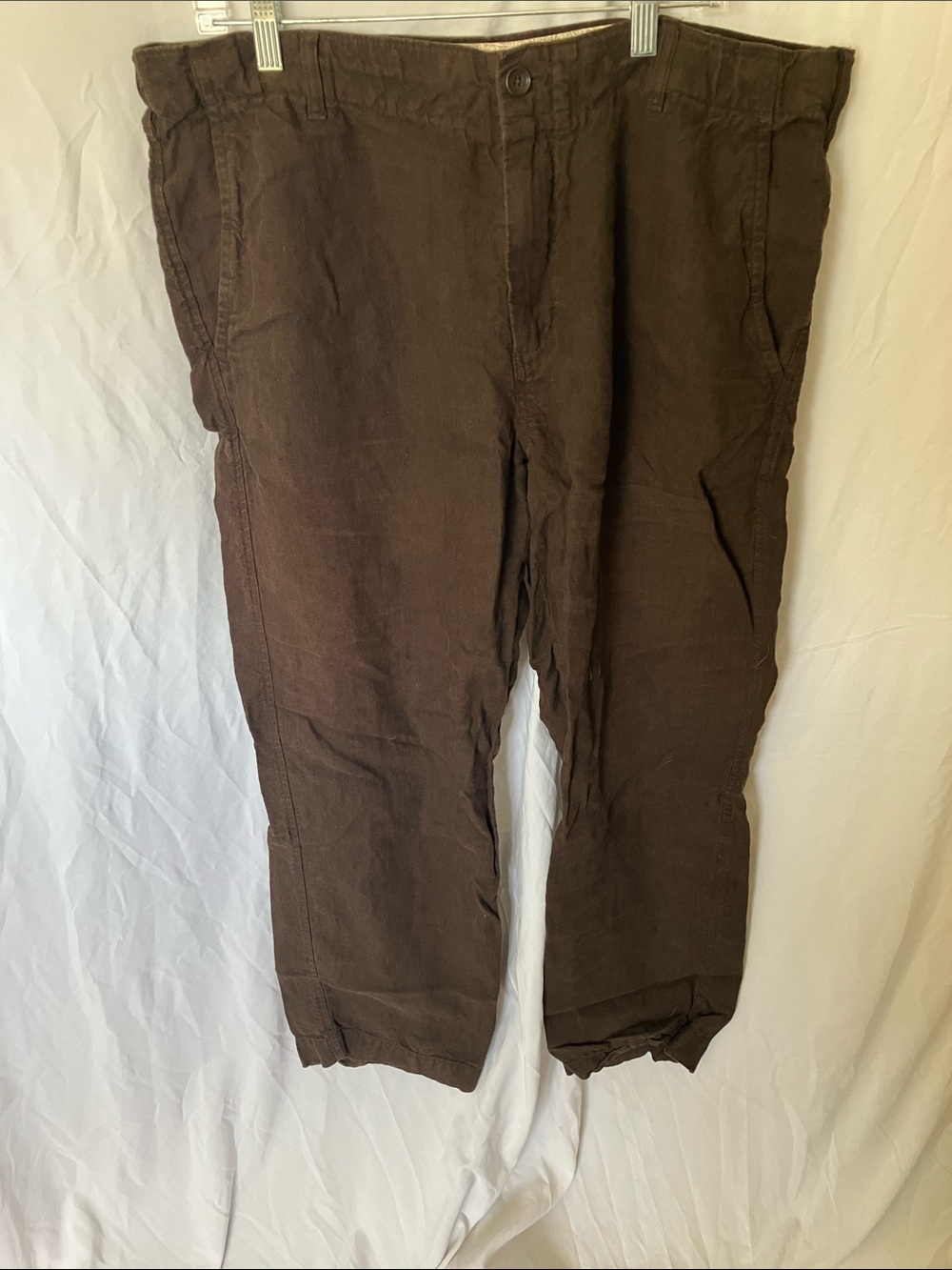 Banana Republic: Brown Linen Blend Pants- 38x32